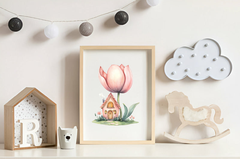 Magical Garden Pink Fairies Clipart Bundle - CraftNest - Digital Crafting and Art