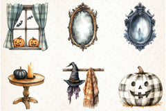 Creepy Cozy Halloween Clipart Bundle 1 - CraftNest - Digital Crafting and Art