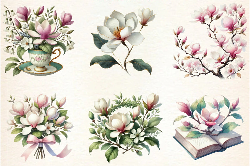 Spring Meadow Poppies Clipart Bundle - CraftNest - Digital Crafting and Art