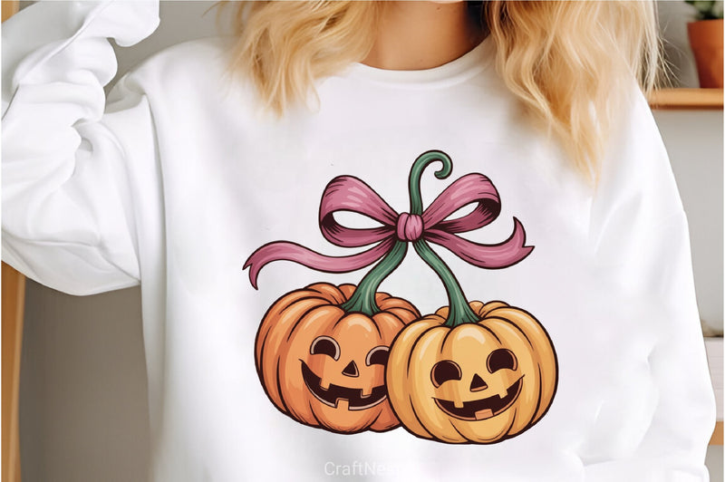 Pumpkin Cherries Halloween Clipart Bundle - CraftNest - Digital Crafting and Art