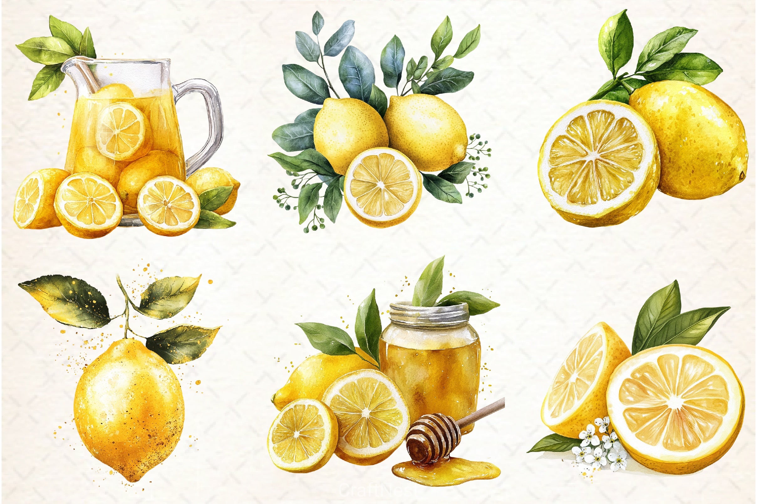 Lemon Clipart Bundle 7 - CraftNest - Digital Crafting and Art