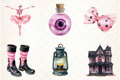 Pink Halloween Clipart Bundle 3 - CraftNest - Digital Crafting and Art