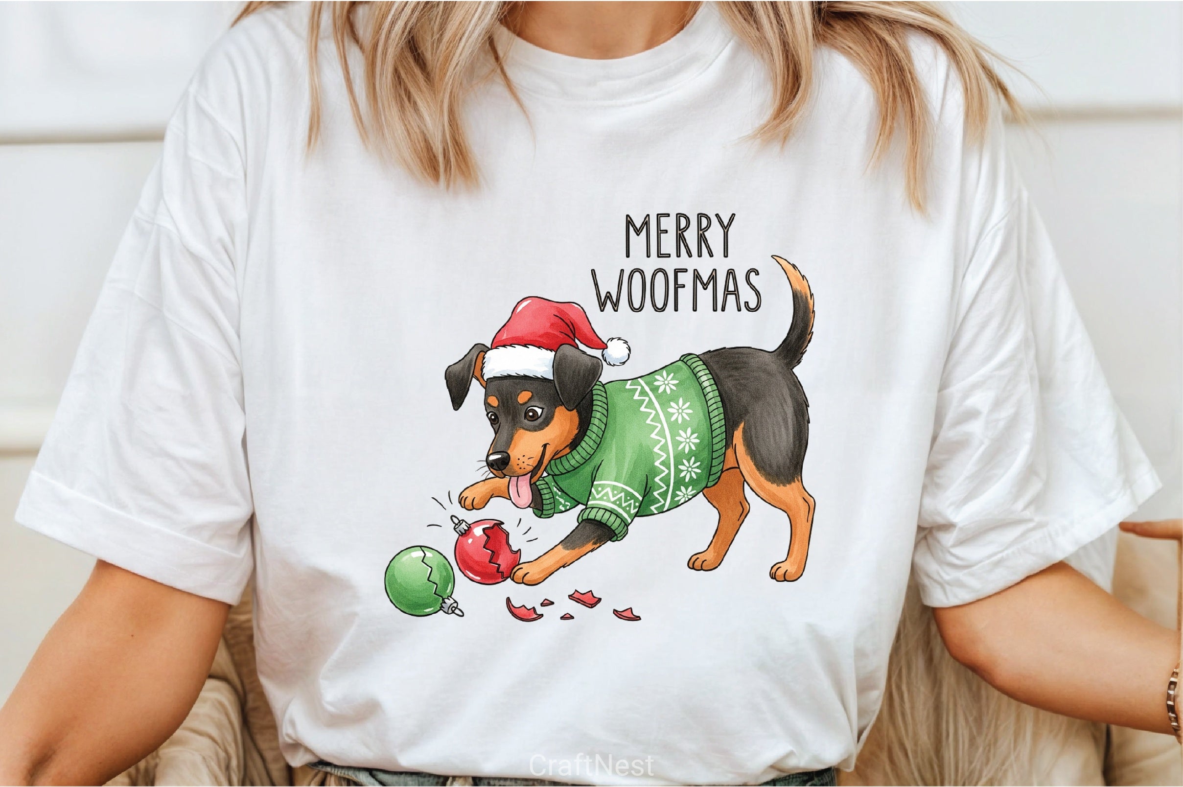 Funny Dog Christmas Clipart Bundle - CraftNest - Digital Crafting and Art