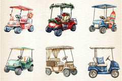 Golf Cart Clipart Bundle - CraftNest - Digital Crafting and Art