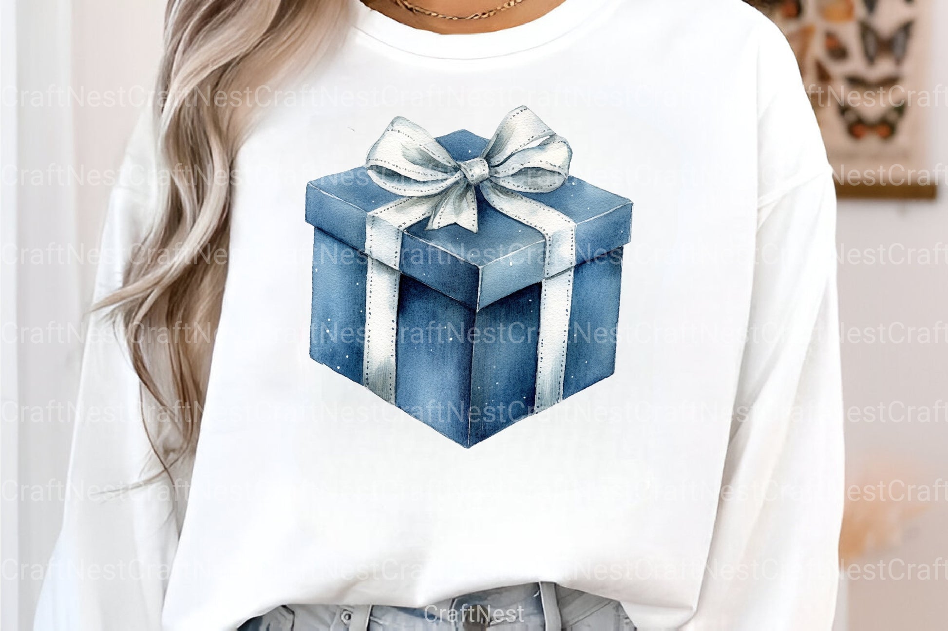 Vintage Navy Christmas Winter Clipart Bundle - CraftNest - Digital Crafting and Art