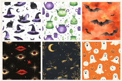Happy Halloween Digital Paper - CraftNest - Digital Crafting and Art