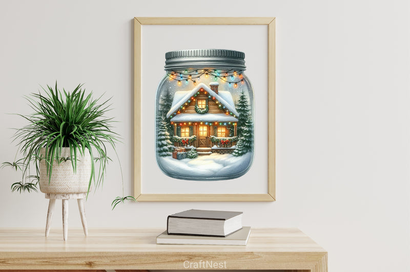 Christmas Magic Jars Clipart Bundle - CraftNest - Digital Crafting and Art