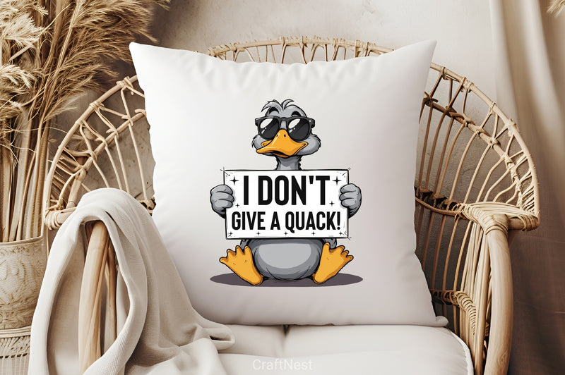 I Don't Give A Quack Sarcastic Clipart Bundle - CraftNest - Digital Crafting and Art