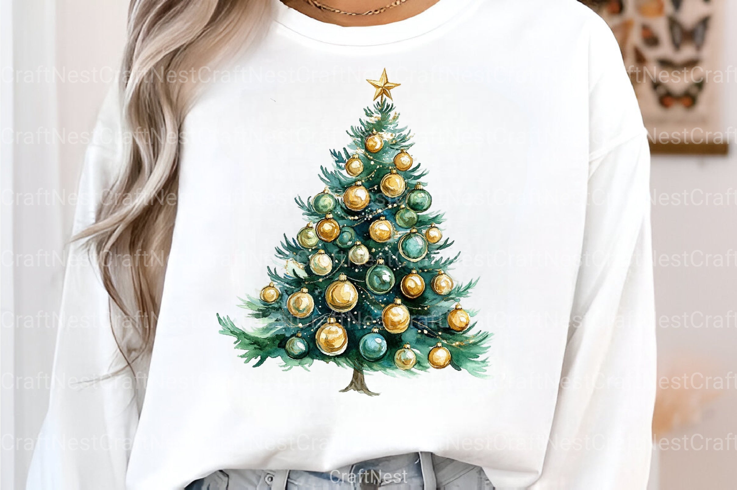 Whimsical Christmas Tree Clipart Bundle - CraftNest - Digital Crafting and Art