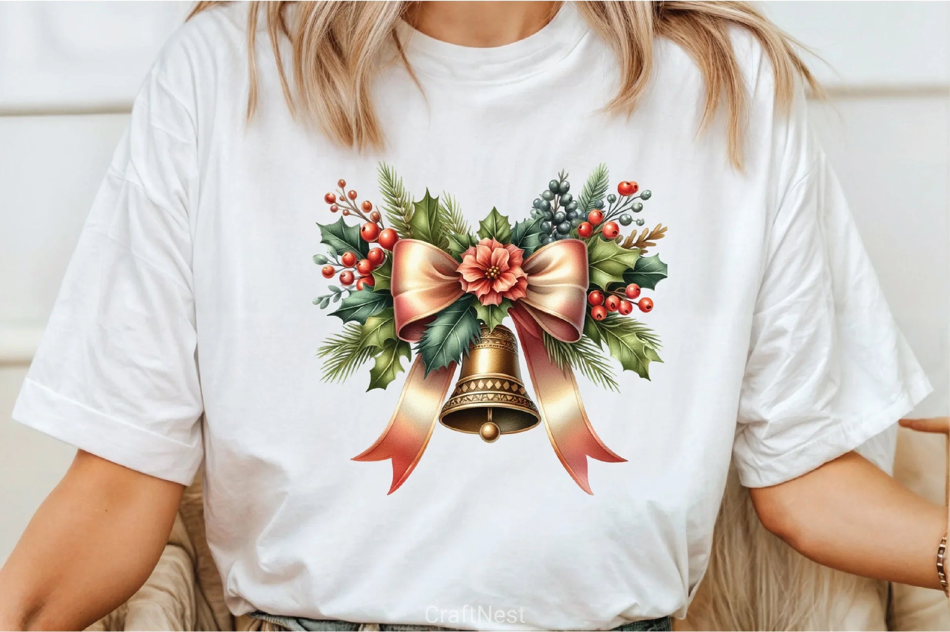 Floral Festive Christmas Clipart Bundle - CraftNest - Digital Crafting and Art