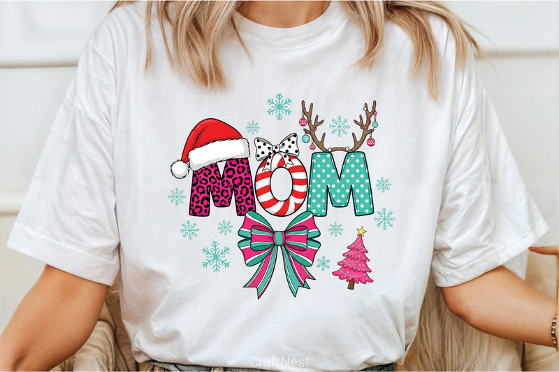 Christmas Mom Coquette Clipart Bundle 2 - CraftNest - Digital Crafting and Art