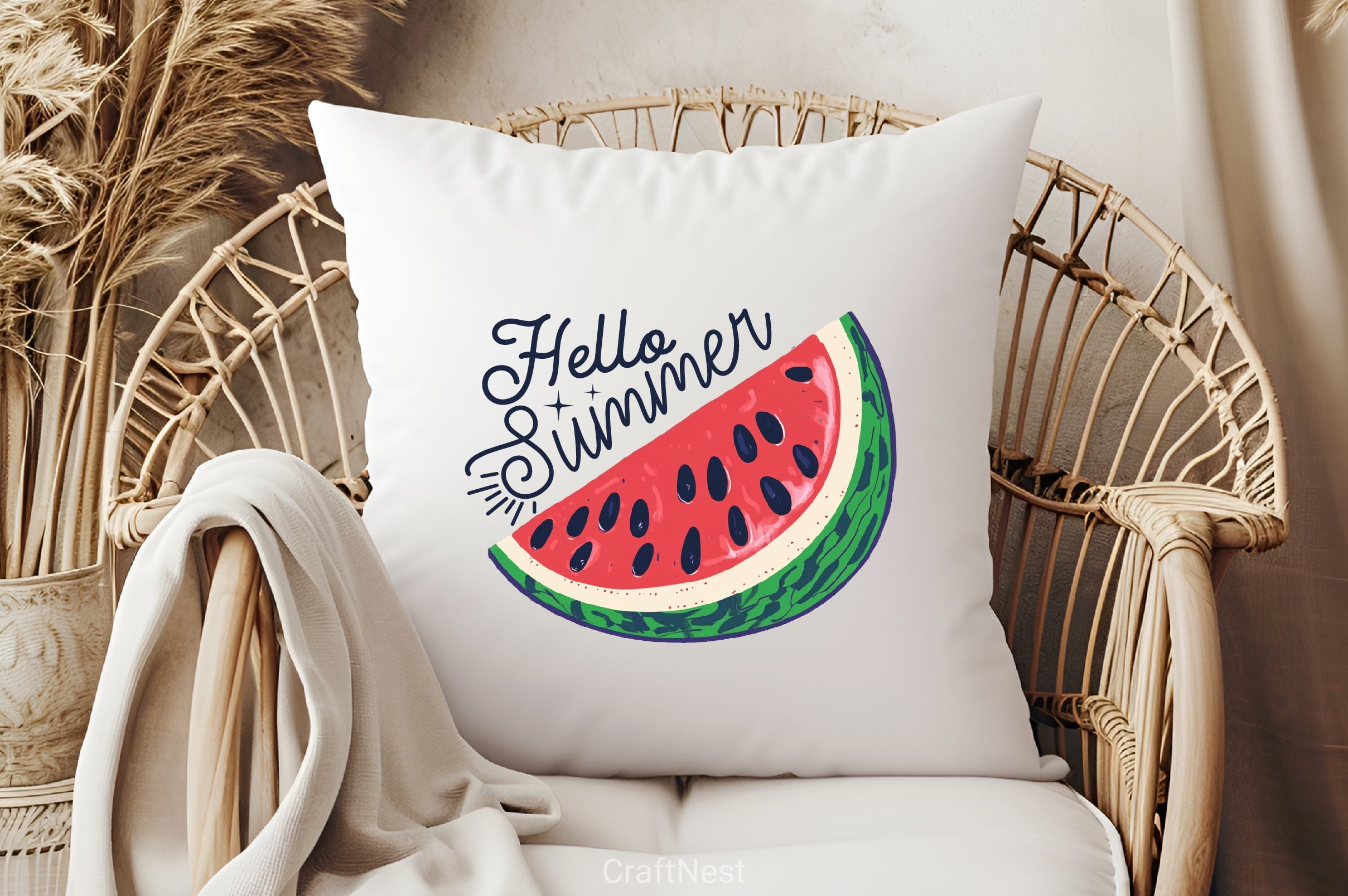 Hello Summer Watermelon Clipart Bundle 3 - CraftNest - Digital Crafting and Art