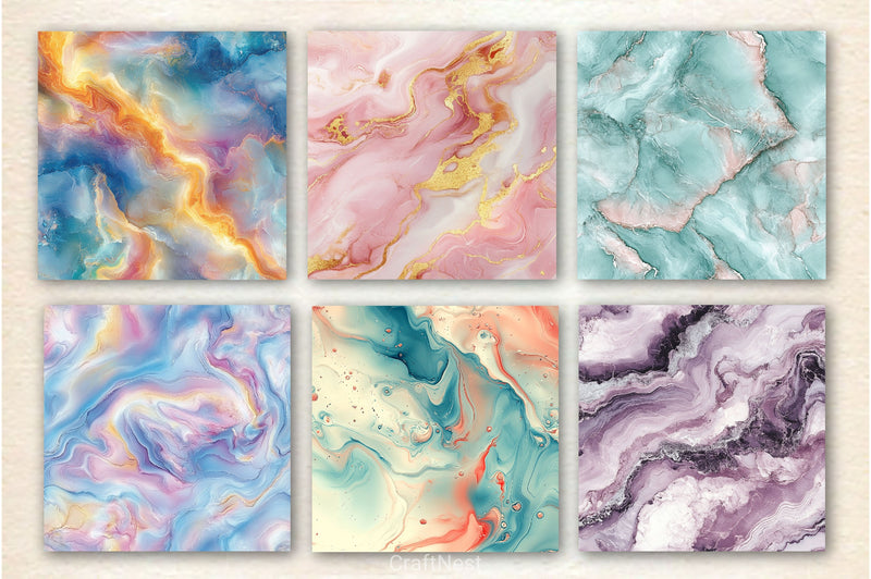 Seamless Luxury Pastel Marble Background - CraftNest - Digital Crafting and Art