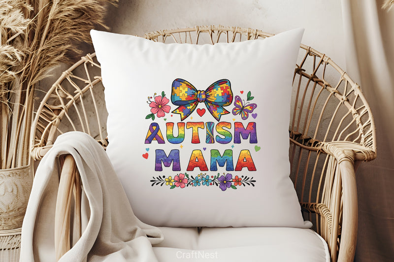 Autism Mama Shirt Clipart Bundle - CraftNest - Digital Crafting and Art