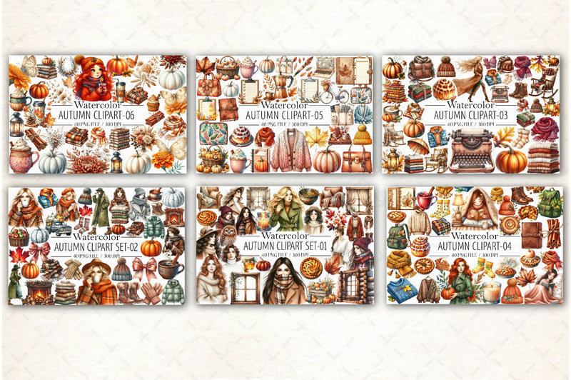 Autumn Mega Clipart Bundle - CraftNest - Digital Crafting and Art