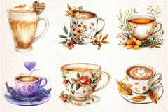 Fall Coffee Clipart Bundle 4 - CraftNest - Digital Crafting and Art