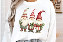 Christmas Gnomes Clipart Bundle: Cute Xmas Gnome Digital Download - CraftNest - Digital Crafting and Art