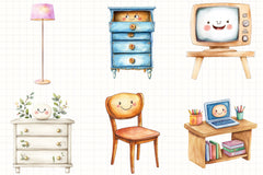Home Furniture Clipart Bundle 5 - CraftNest - Digital Crafting and Art