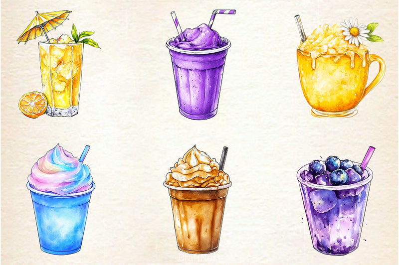 Spring Ice Cup Clipart Bundle - CraftNest - Digital Crafting and Art