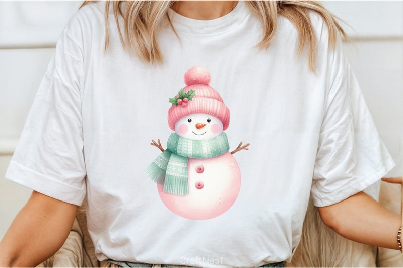 Pastel Christmas Clipart Bundle - CraftNest - Digital Crafting and Art