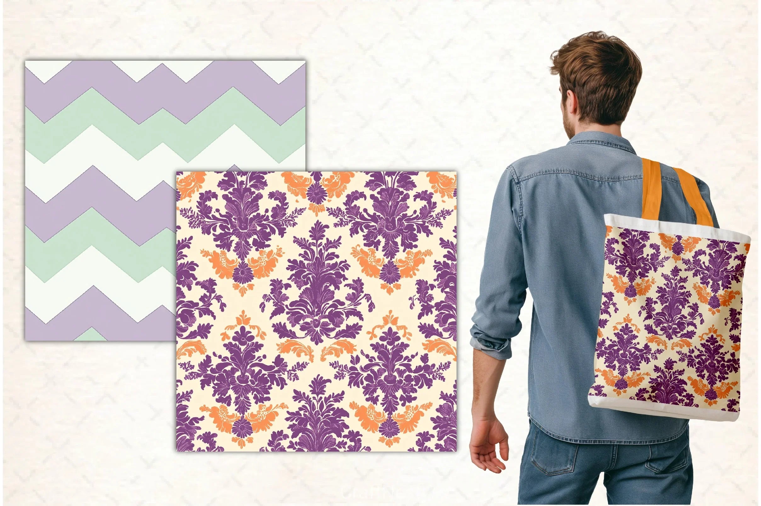 Pastel Halloween Digital Paper - CraftNest - Digital Crafting and Art