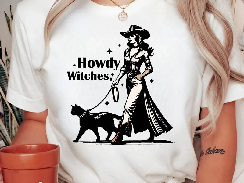 Howdy Witches Vintage Halloween Clipart Bundle - CraftNest - Digital Crafting and Art