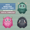 Monsters Cute Clipart Bundle