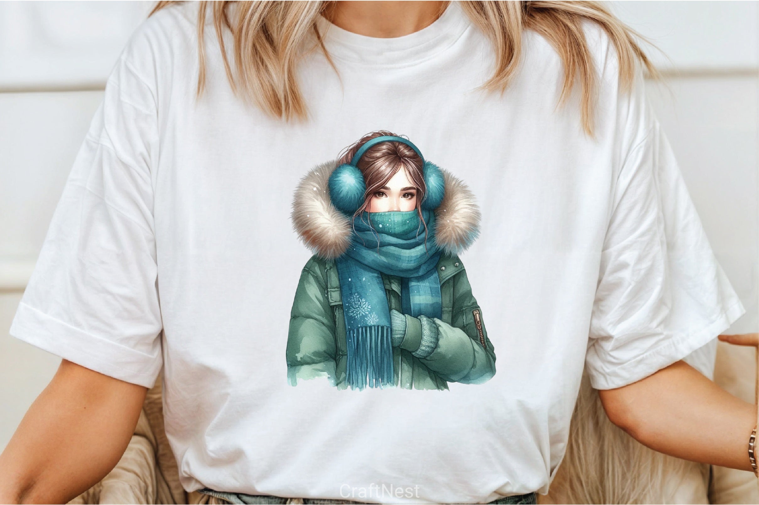 Winter Girl Clipart Bundle 12 - CraftNest - Digital Crafting and Art