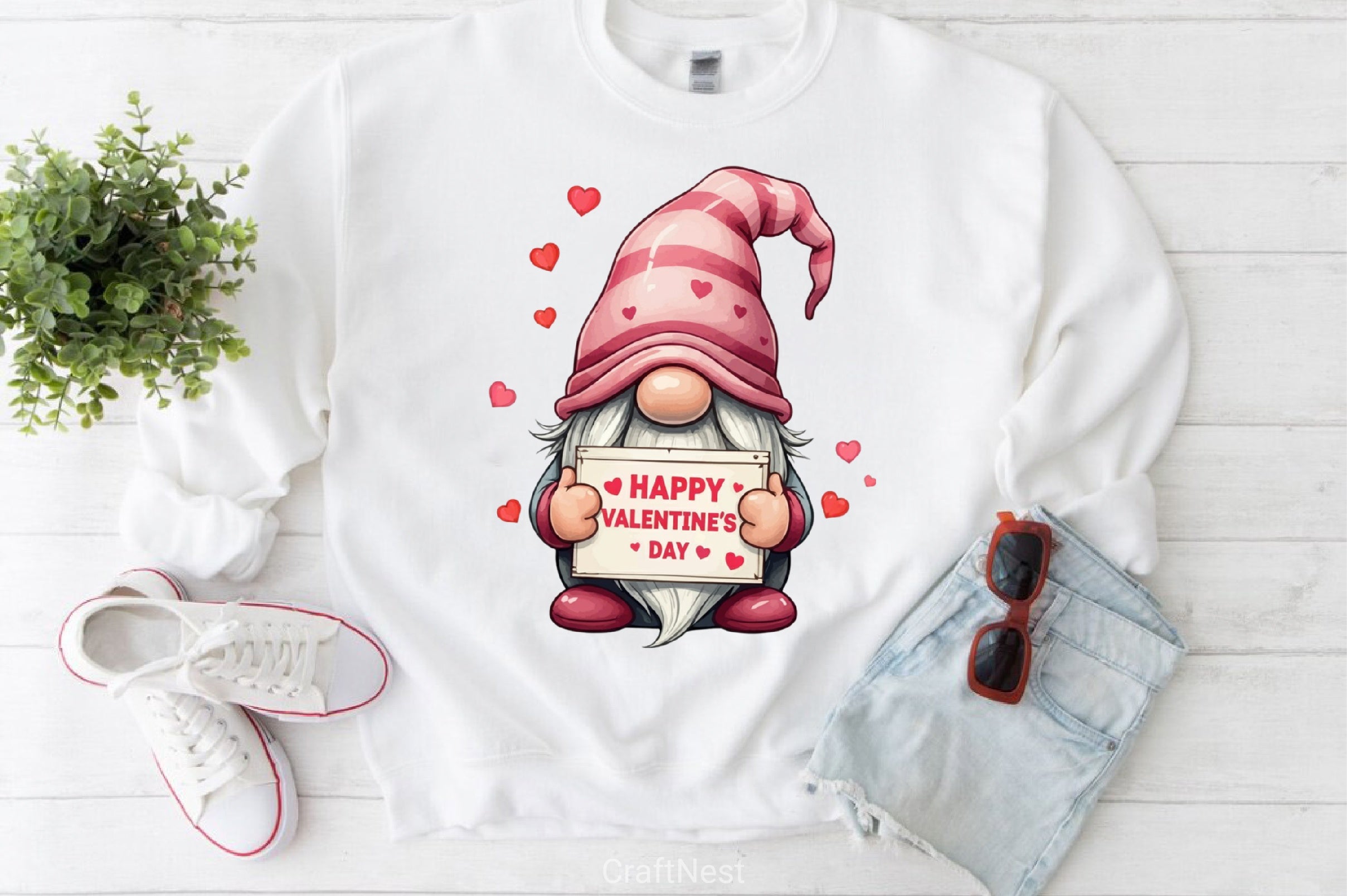 Valentine Gnome Clipart Bundle 6 - CraftNest - Digital Crafting and Art