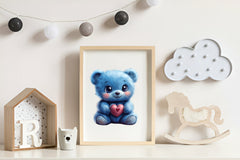 Blue Baby Boy Nursery Clipart Bundle 1 - CraftNest - Digital Crafting and Art