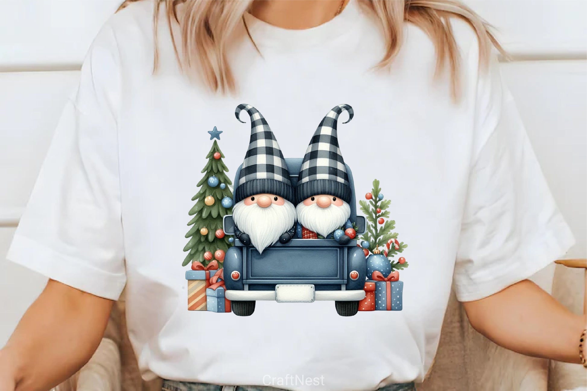 Christmas Gnome & Truck Clipart Bundle 2 - CraftNest - Digital Crafting and Art