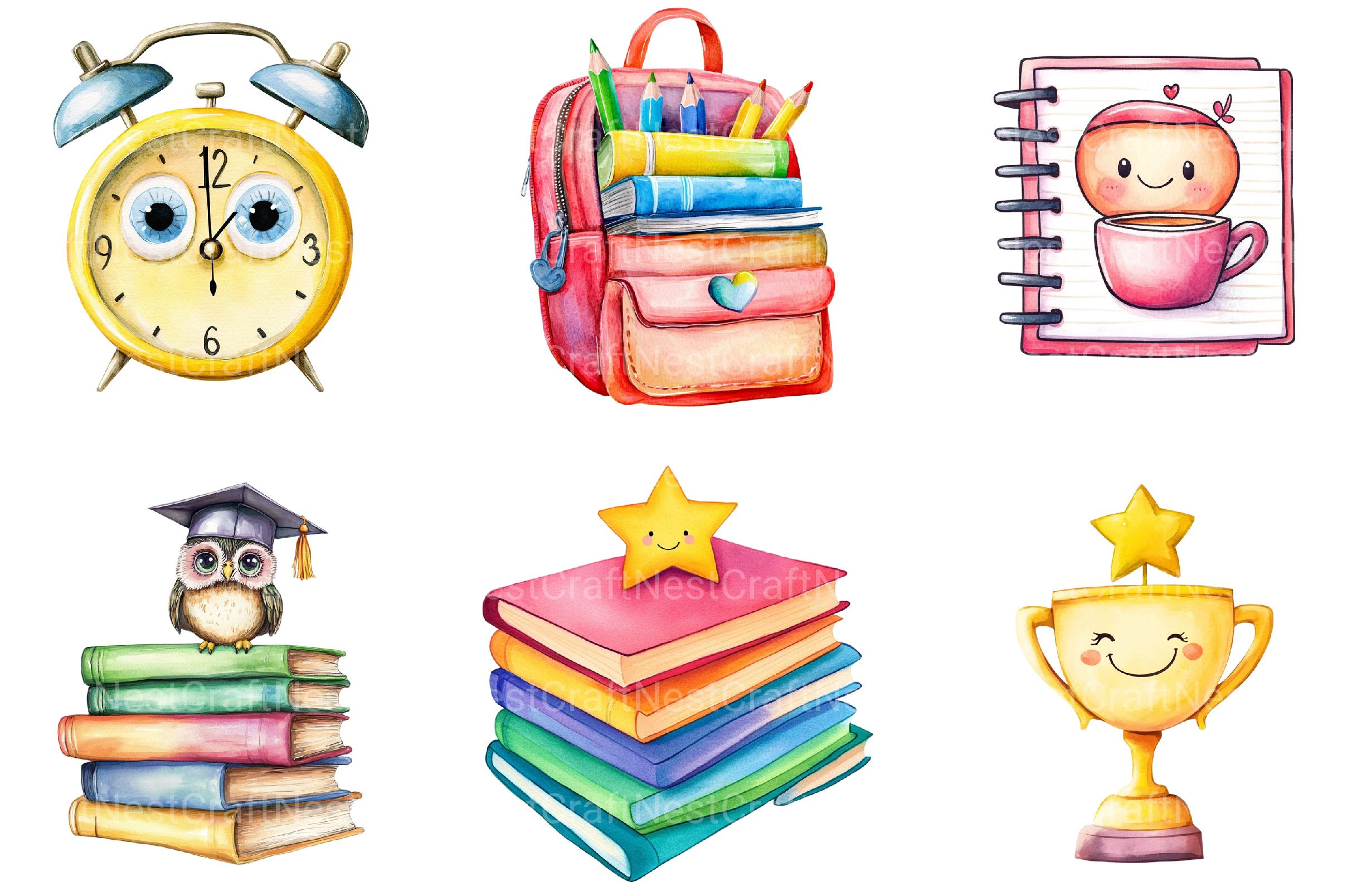 Back to School Sublimation Clipart - CraftNest - Digital Crafting and Art