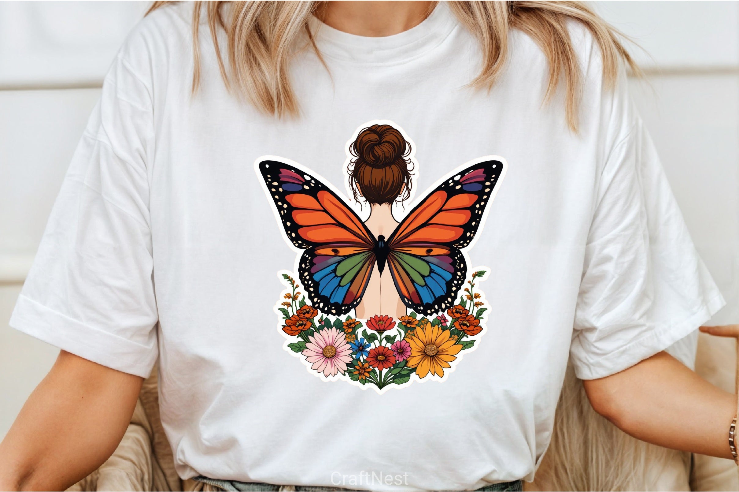 Butterfly Flowers Clipart Bundle 3 - CraftNest - Digital Crafting and Art