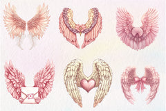 Coquette Angel Wings Clipart Bundle - CraftNest - Digital Crafting and Art
