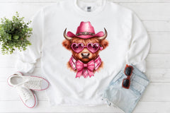 Valentine's Highland Cow Clipart Bundle 6 - CraftNest - Digital Crafting and Art