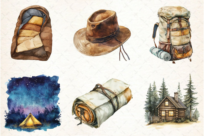 Camping Clipart Bundle 5 - CraftNest - Digital Crafting and Art