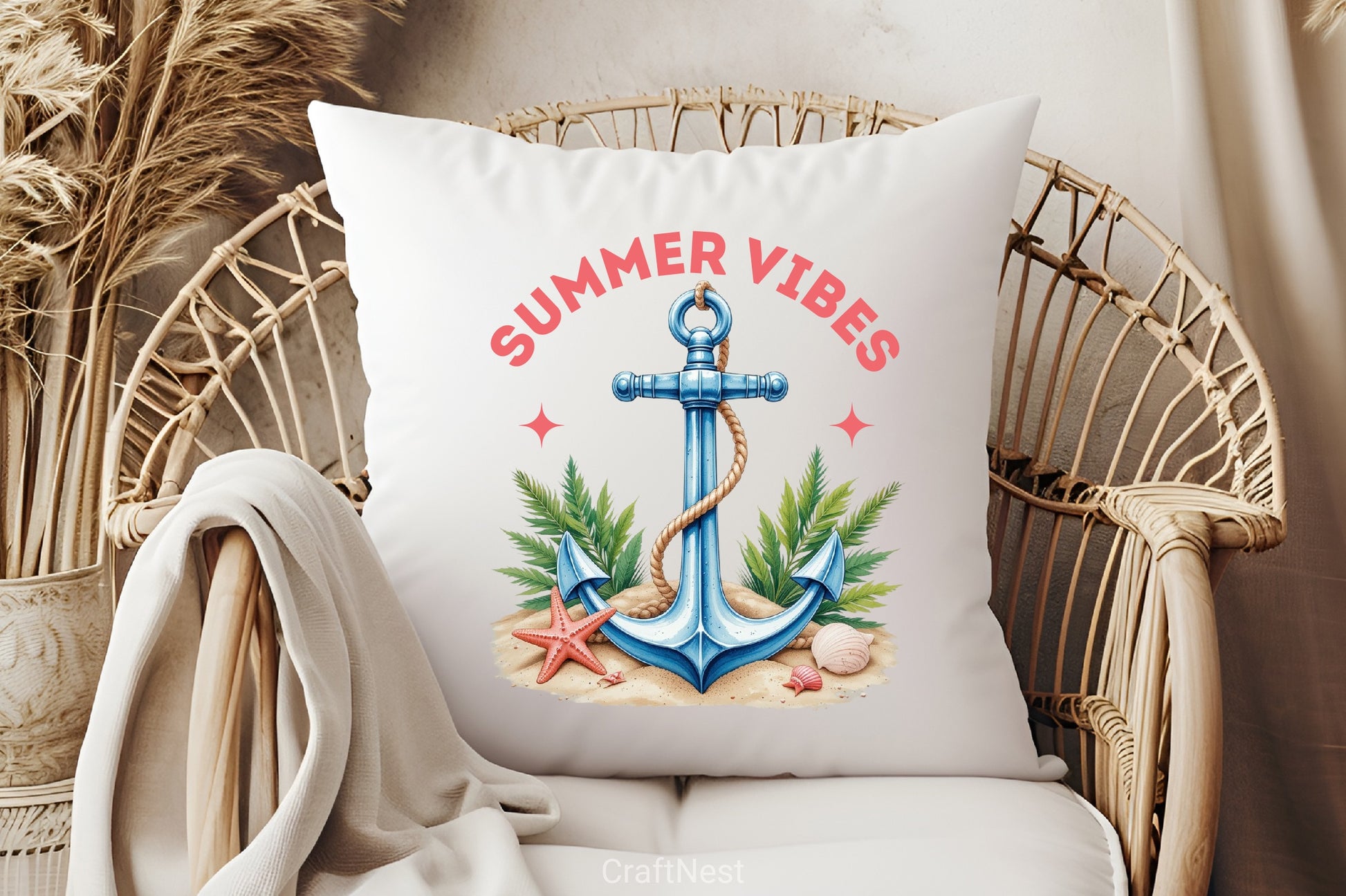 Summer Vibes Anchor Clipart Bundle 2 - CraftNest - Digital Crafting and Art