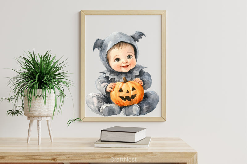 Autumn Spooky Baby Clipart Bundle - CraftNest - Digital Crafting and Art