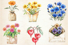 Summer Flowers Seed Packet Clipart Bundle - CraftNest - Digital Crafting and Art