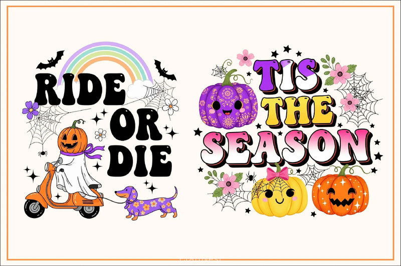 Groovy Halloween Clipart Bundle 13 - CraftNest - Digital Crafting and Art