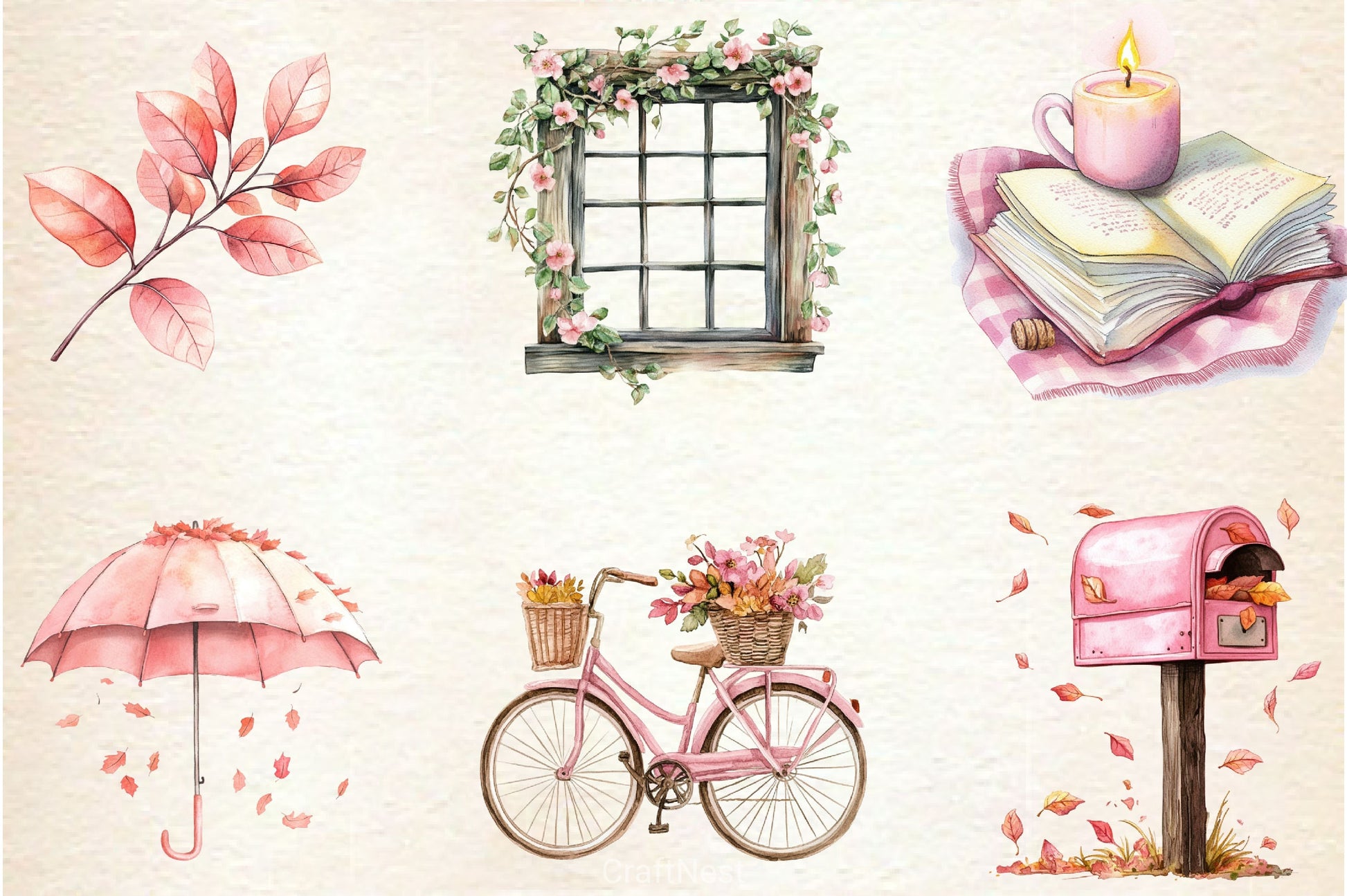 Autumn Serenity Clipart Bundle - CraftNest - Digital Crafting and Art