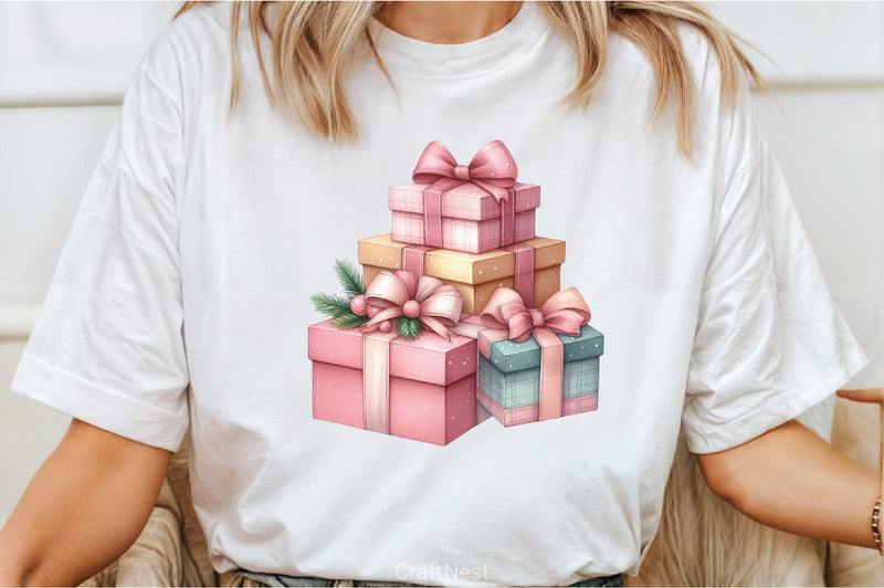 Pink Winter Clipart Bundle - CraftNest - Digital Crafting and Art