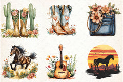 Western Boho Wedding Clipart Bundle 7 - CraftNest - Digital Crafting and Art