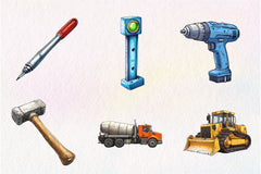 Construction Clipart Bundle - CraftNest - Digital Crafting and Art