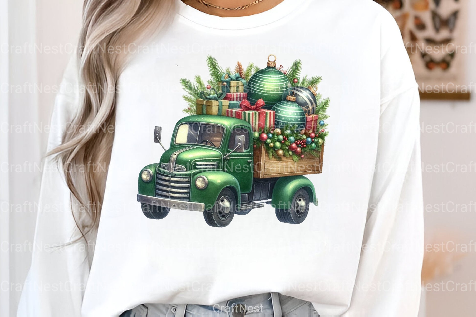 Christmas Truck Holiday Illustrations - CraftNest - Digital Crafting and Art