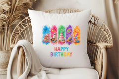 Happy Birthday Brushstroke Design Clipart Bundle - CraftNest - Digital Crafting and Art