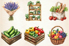 Farmer's Market Clipart Bundle - CraftNest - Digital Crafting and Art