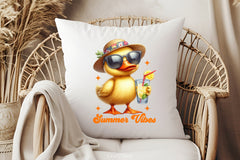 Summer Vibes Funny Duck Clipart Bundle - CraftNest - Digital Crafting and Art
