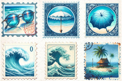 Summer Stamps Clipart Bundle - CraftNest - Digital Crafting and Art