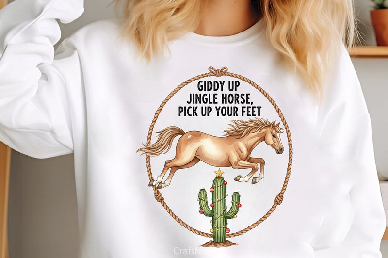 Giddy Up Jingle Horse Clipart Bundle - CraftNest - Digital Crafting and Art